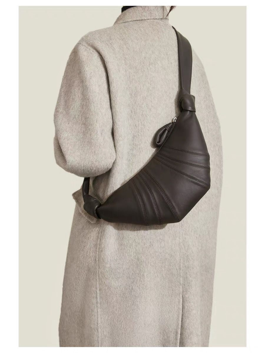 Sheepskin Upgraded Leather Croissant Can Be Crossbody Bags
