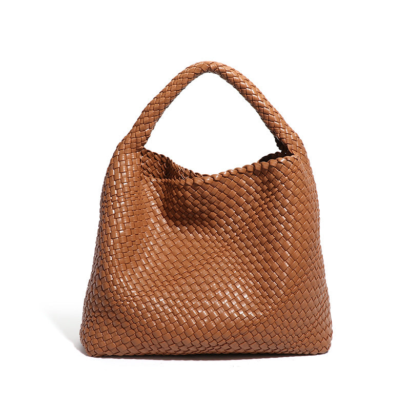 Simple Versatile Large Capacity Underarm Vegetable Handbags