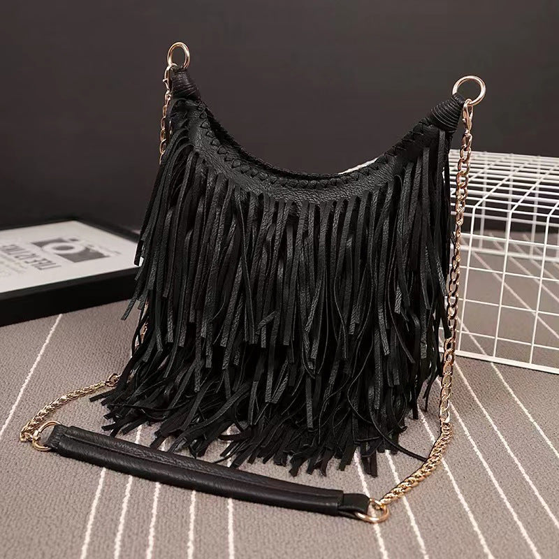 Women's Hand-woven Tassel Ethnic Style Bohemian For Crossbody Bags