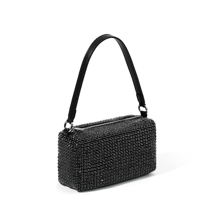 King Rhinestone Fashion Crystal Underarm Portable Handbags