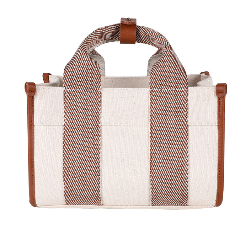 Women's Spring Fashion Korean Vintage Canvas Large Handbags
