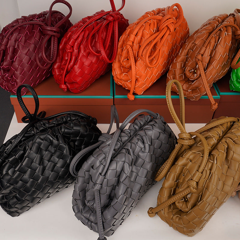 Women's Woven Cloud Korean Fashion Dumpling Underarm Crossbody Bags