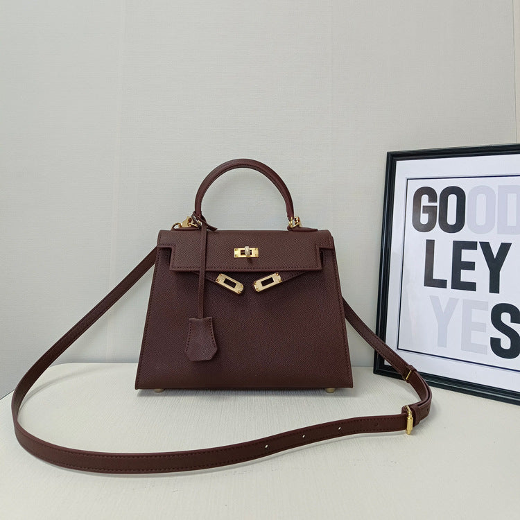 Women's Genuine Leather Second Generation Kelly Palm Print Handbags