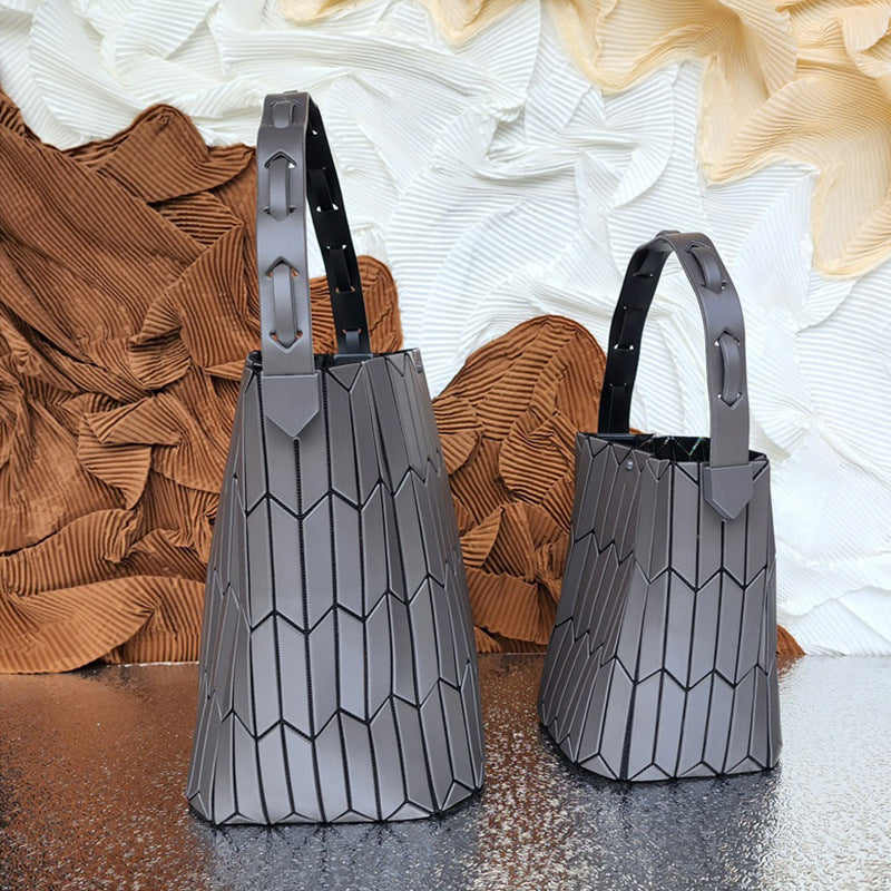 Women's Style Life Rhombus Portable Color Matching Bags