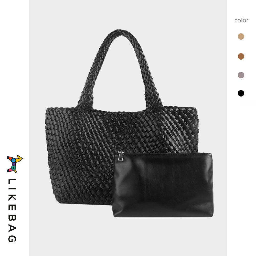 Women's Handmade Woven Trendy Large Capacity Portable Crossbody Bags
