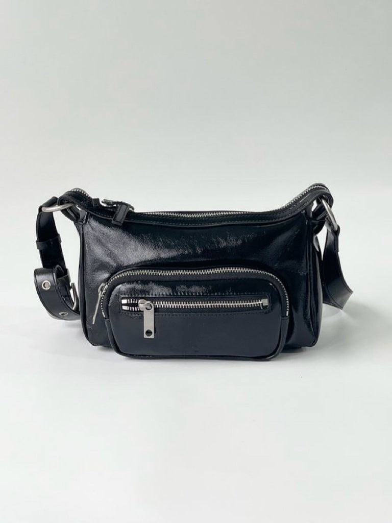 Retro Distressed Portable Underarm American Double Crossbody Bags