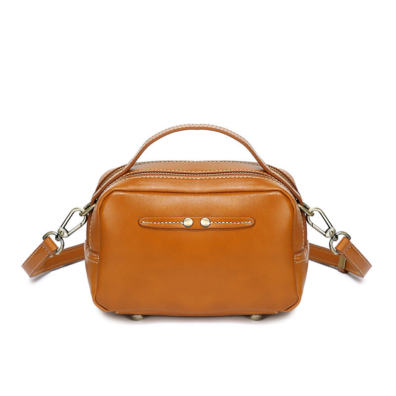 Women's Female Versatile Niche Design Genuine Leather Crossbody Bags