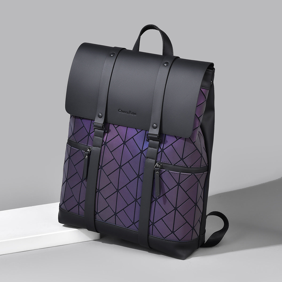 Men's Rhombus Large Capacity Waterproof Commuter Computer Backpacks