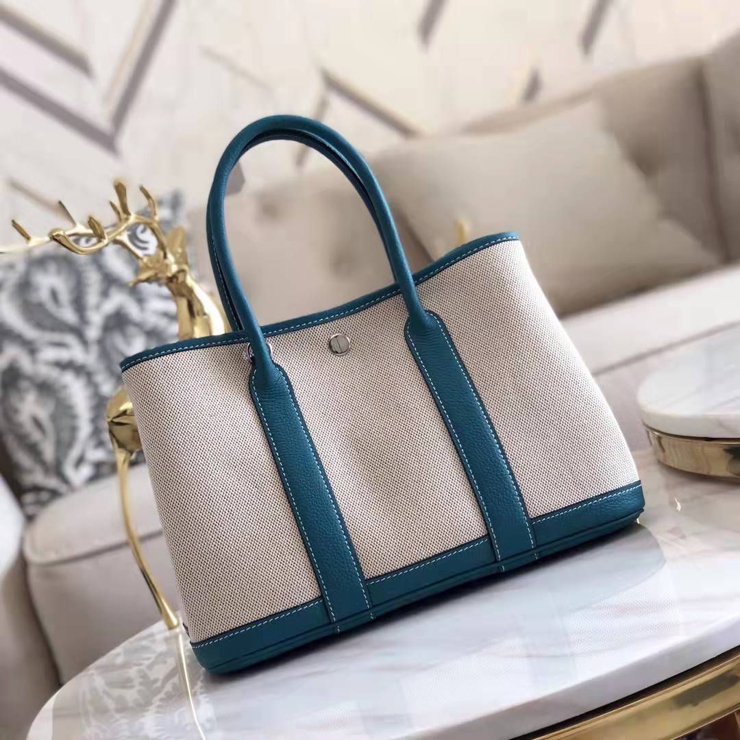 Women's Canvas With First Layer Cowhide Garden Real Crossbody Bags