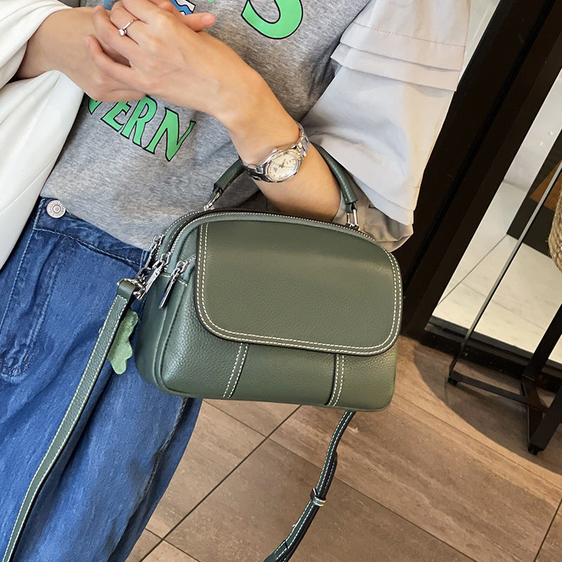Women's Genuine Leather Portable Fashion High-grade Niche Handbags