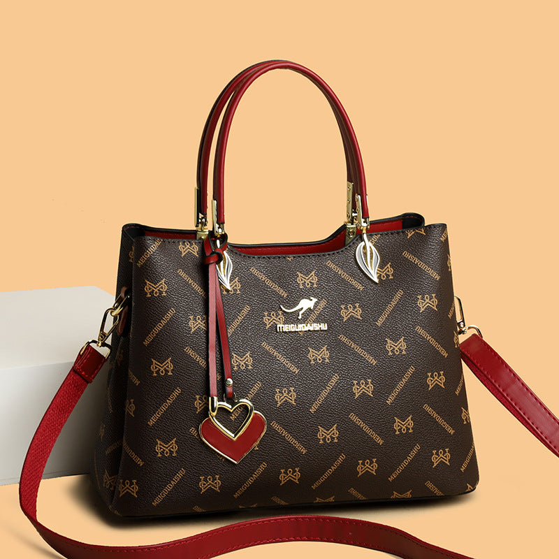 Women's Kangaroo Classy Mom Soft Leather Large Crossbody Bags