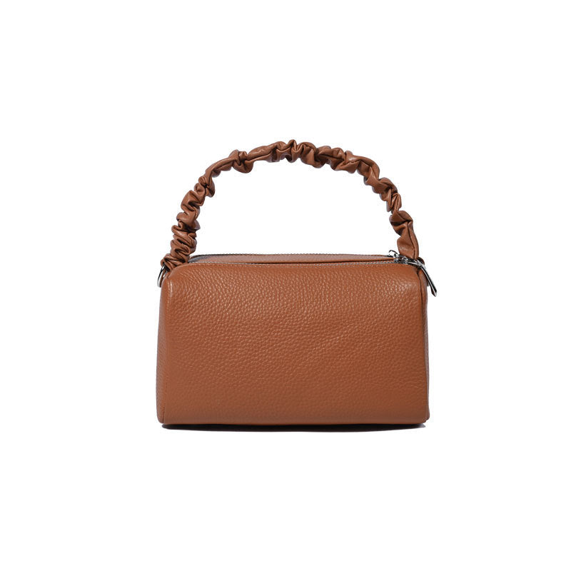 Women's Genuine Leather First Layer Cowhide Trendy Double Crossbody Bags