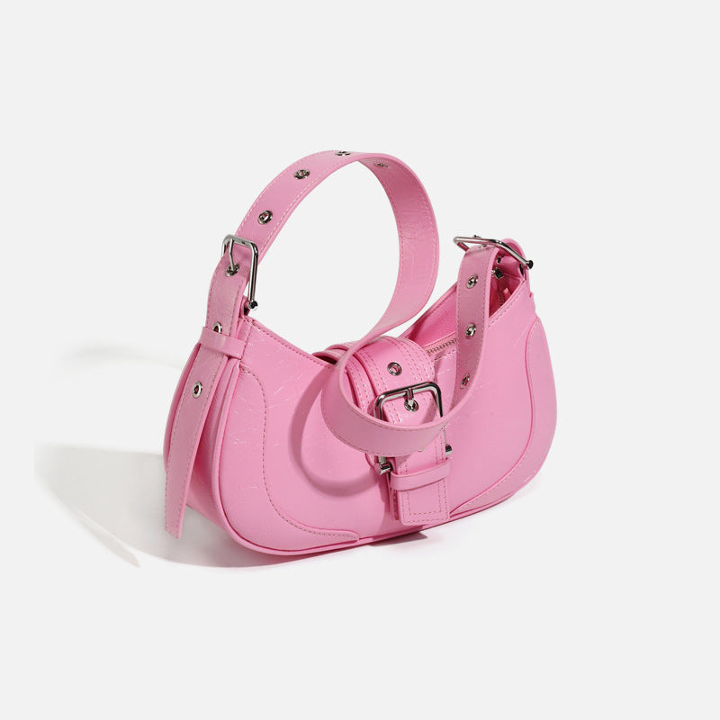 Women's Summer Design Texture Baguette Retro Underarm Crossbody Bags
