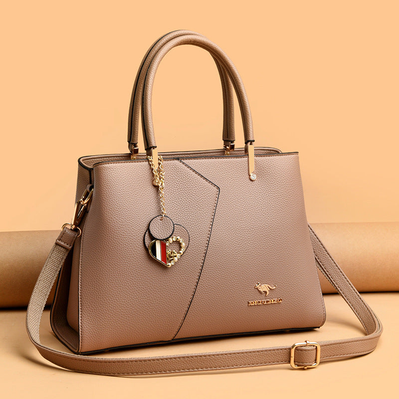 Women's Fashion Patchwork Large Capacity Mom Big Handbags