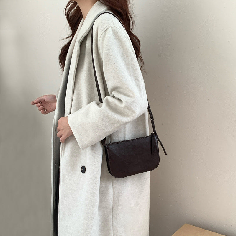 Women's Simple Envelope First Layer Cowhide Genuine Crossbody Bags