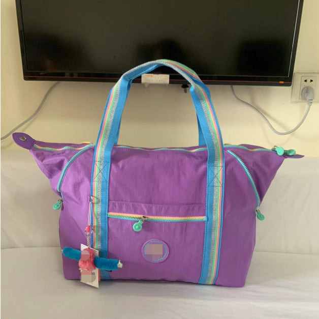 Summer Nylon Monkey Mesh Purple Large Travel Bags