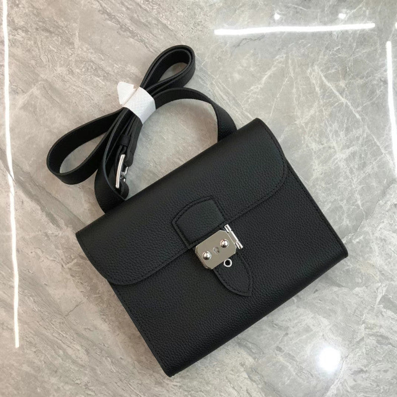 Fashion Portable Litchi Pattern First Layer Shoulder Bags