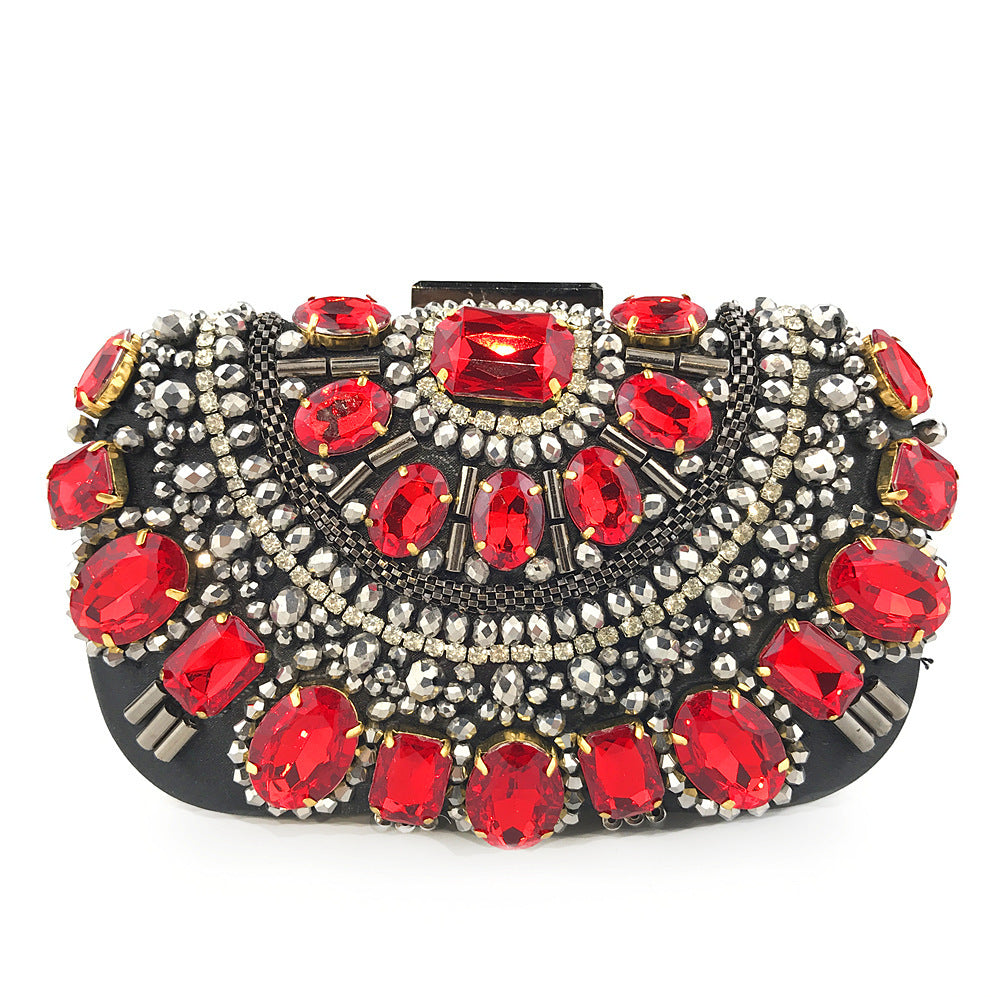 Women's Hand Holding Dinner Pearl Embroidery Fashion Evening Bags