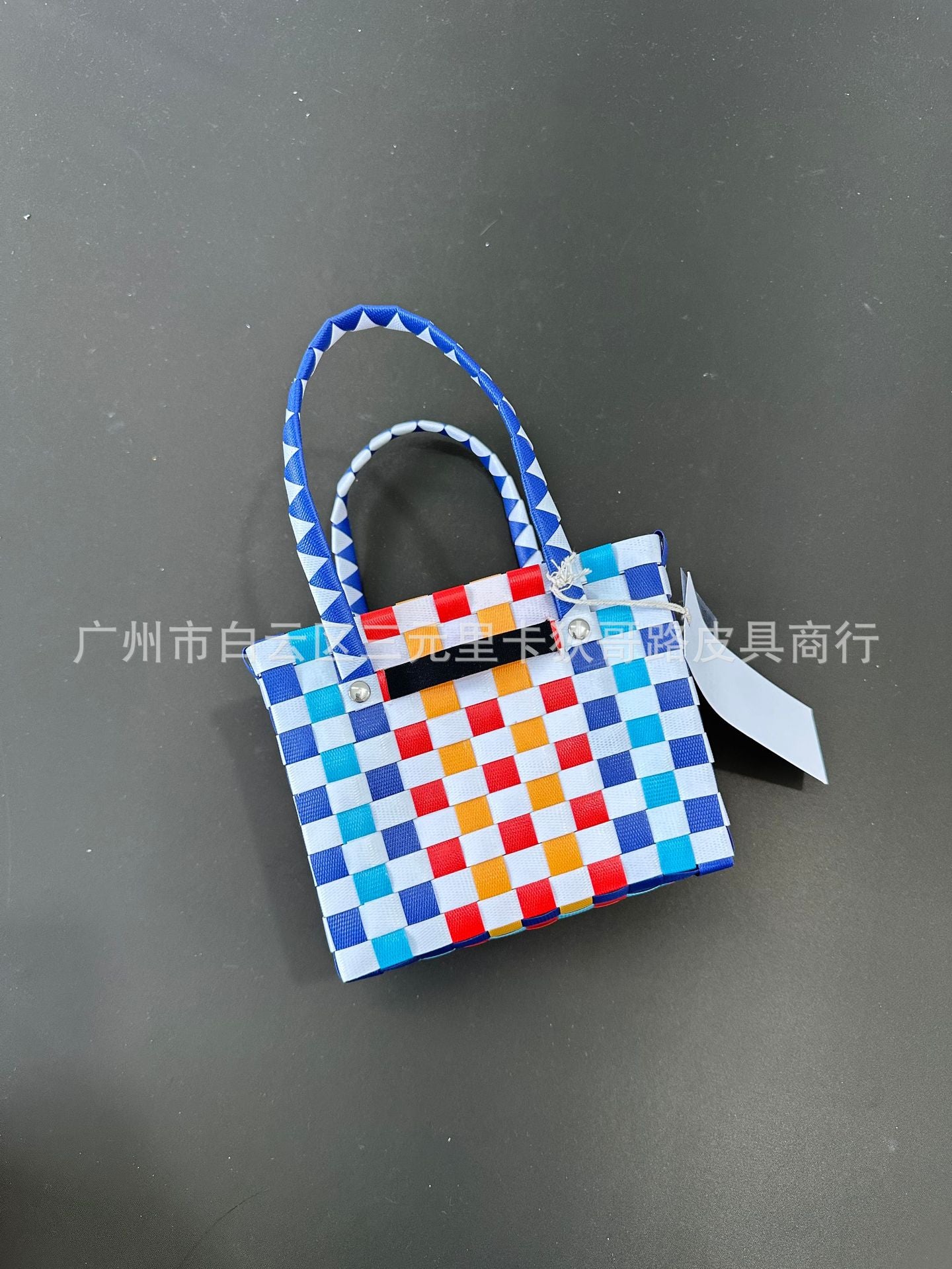 Hand-woven Mini Vegetable Basket Cute Colorful Handbags