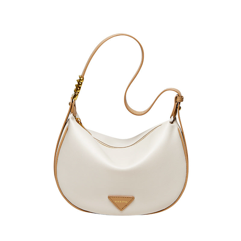 Women's Dumpling High Sense Soft Leather Genuine Shoulder Bags