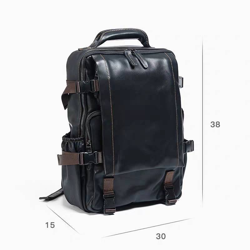 Women's & Men's & First Layer Cowhide Business Computer Backpacks