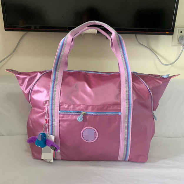 Summer Nylon Monkey Mesh Purple Large Travel Bags