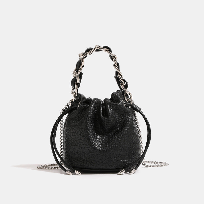 Women's Sier Chain Fashion Leather Niche Design Handbags