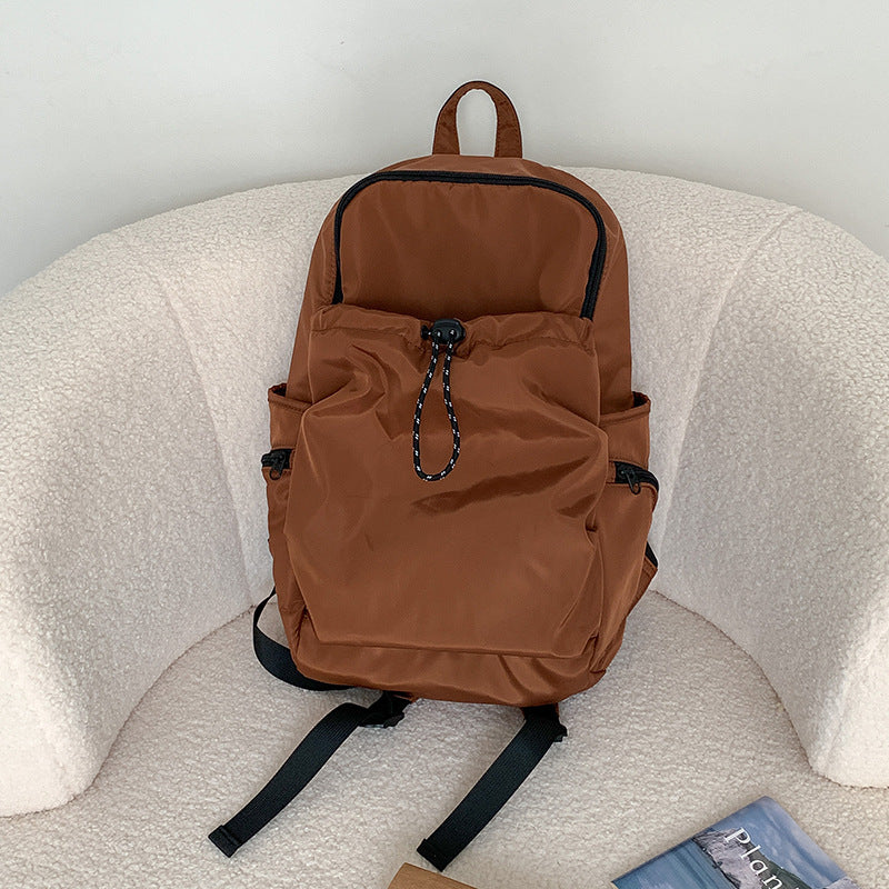 Women's Waterproof Nylon Simple College Leisure Style Backpacks