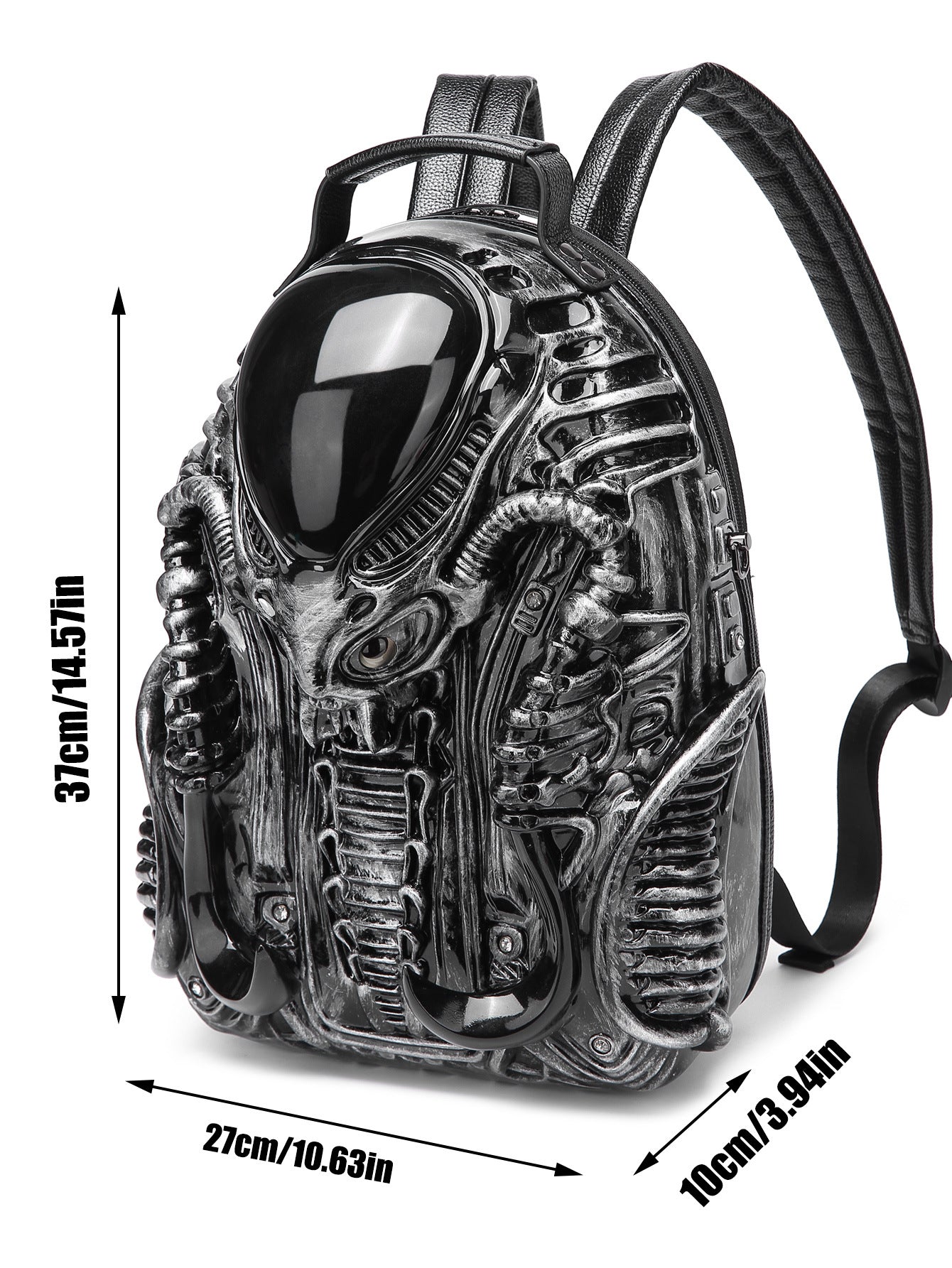 Unique Shaped Personality Iron Warrior Street Backpacks