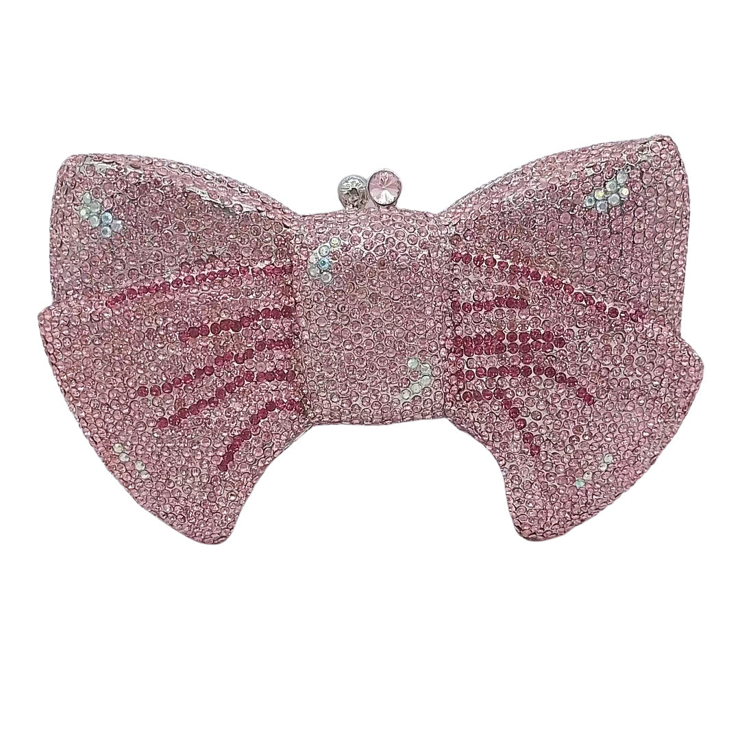Women's Strict Selection Bow Diamond Banquet Full Evening Bags