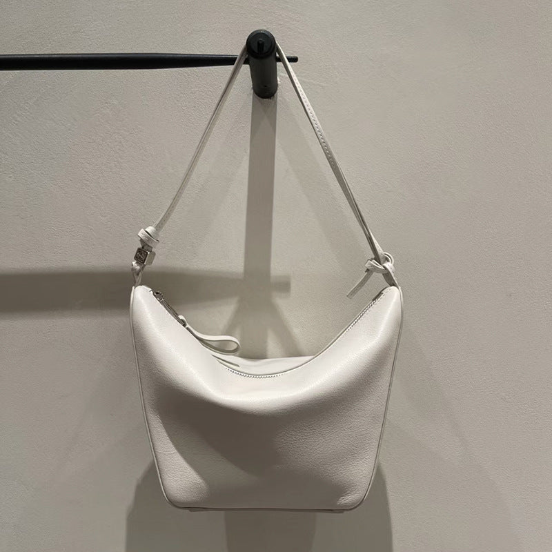 Women's Soft Leather Hammock Genuine Underarm High-grade Shoulder Bags