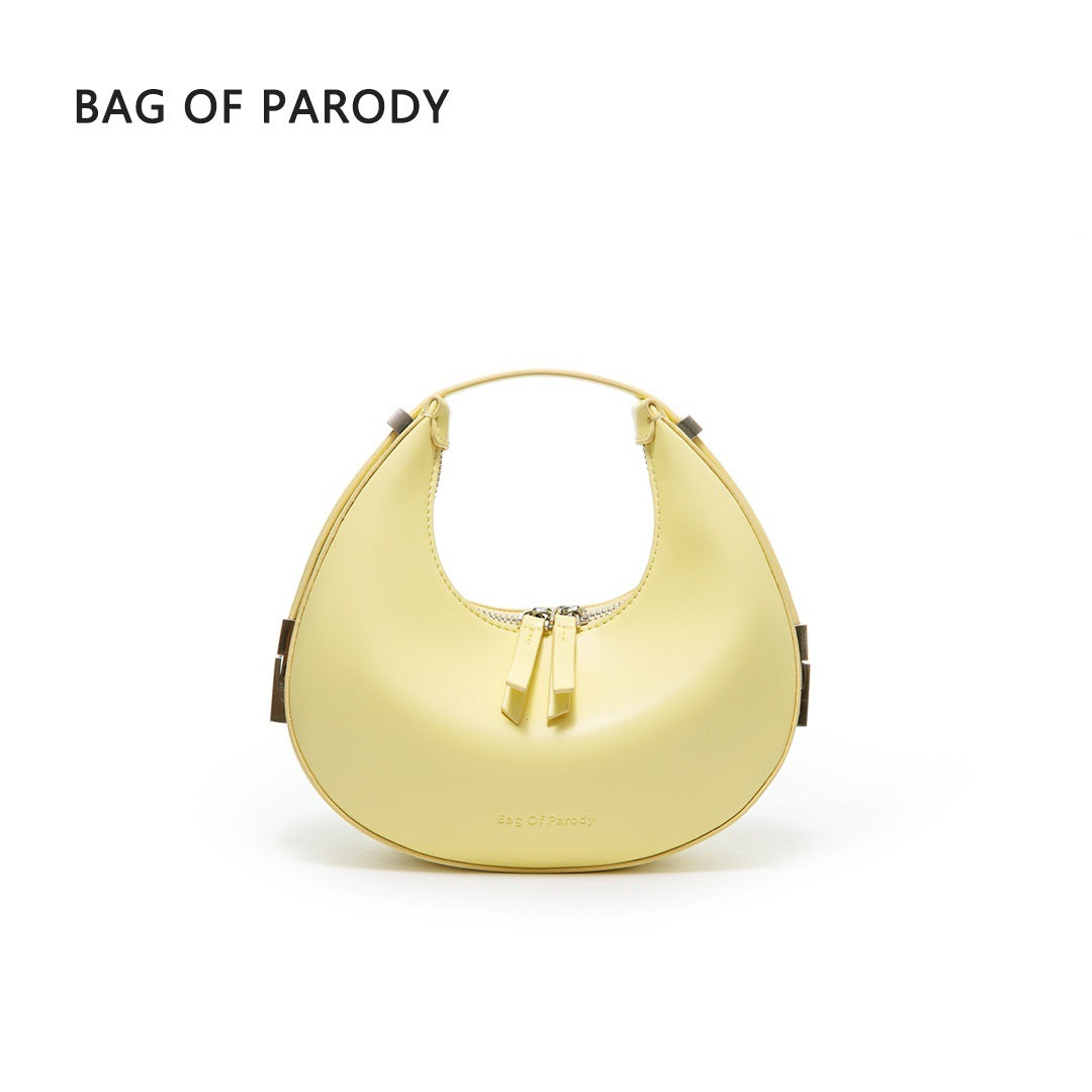 Women's Wedding High Sense Bridal Portable Soft Bread Handbags