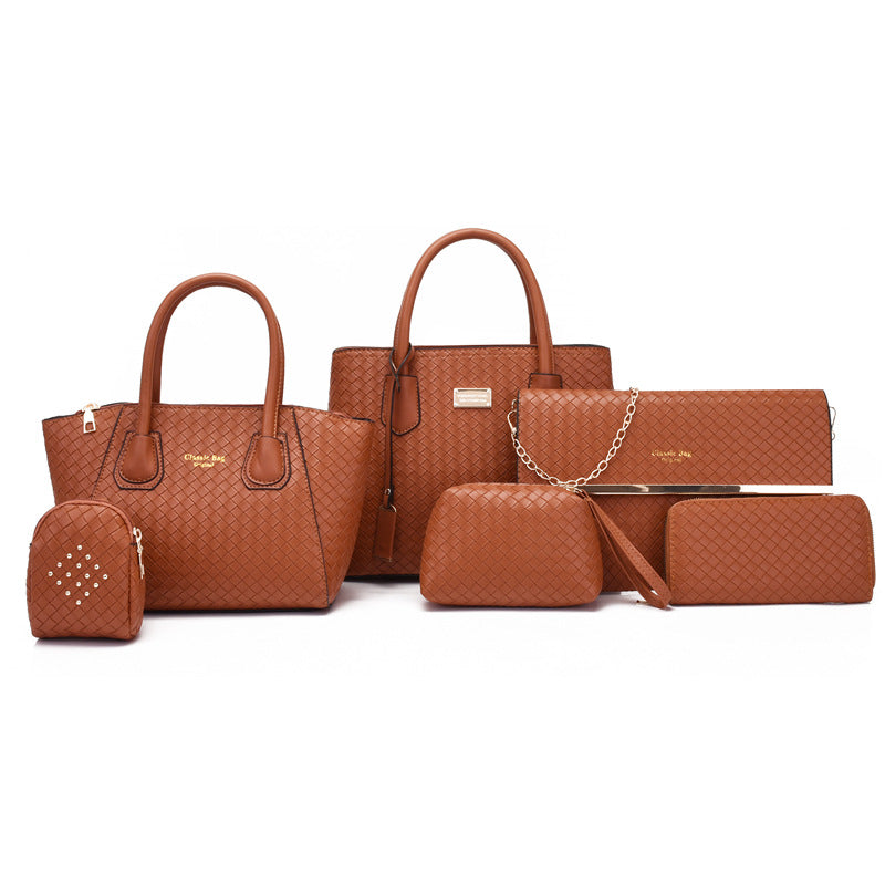 Women's Woven Retro Large Capacity Portable Shoulder Bags