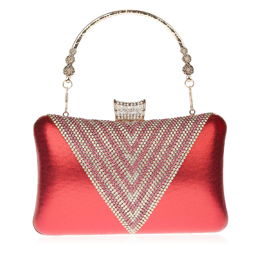 Women's Quality Rhinestone Luxury Elegant Banquet Portable Easy To Bags