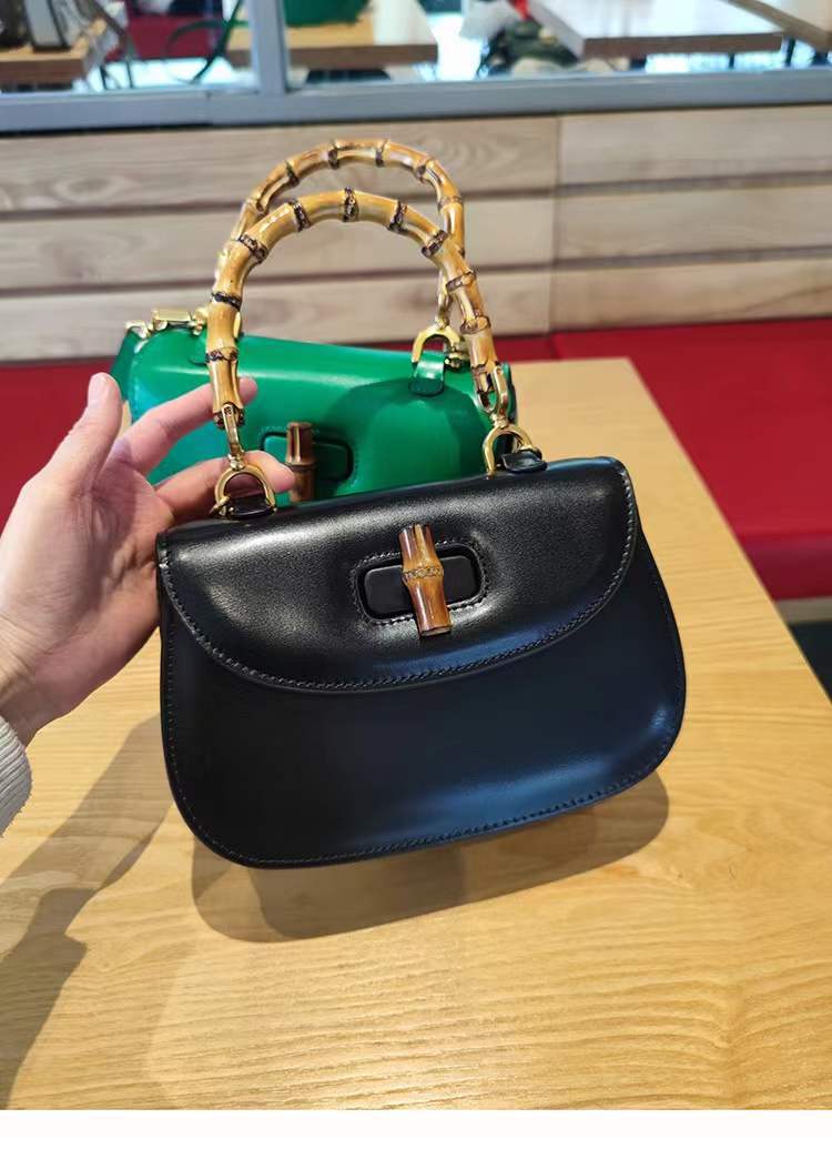 Women's Bamboo Vintage Saddle Niche Fashion Oblique Bags