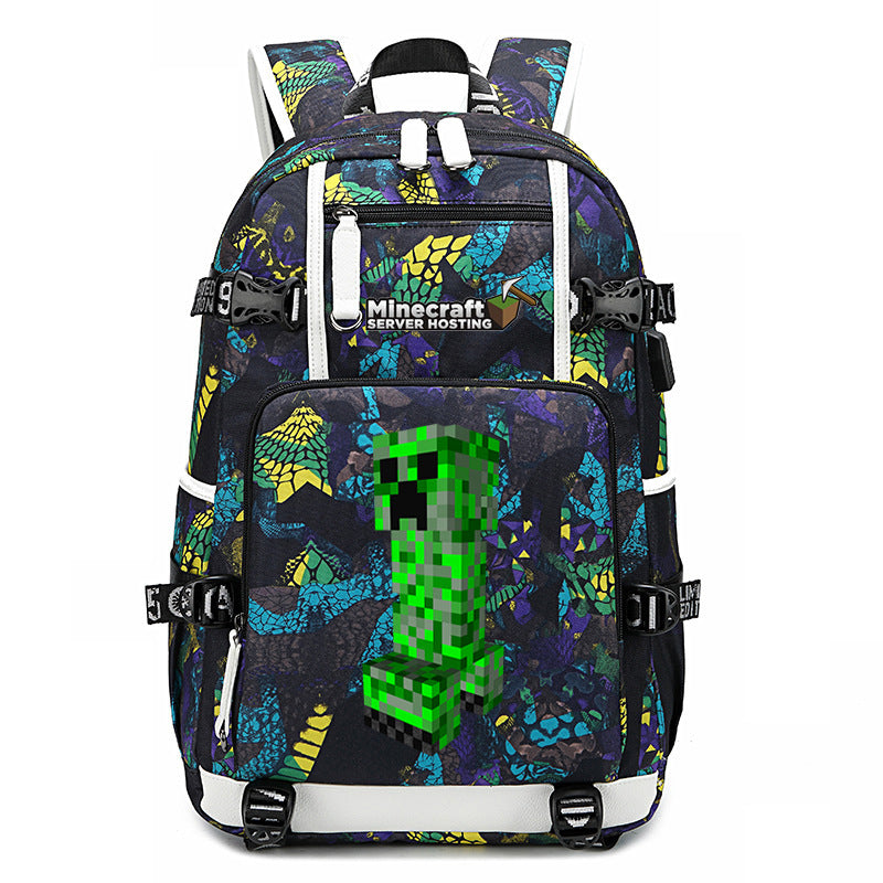 My World Surrounding The Game Printed Backpacks