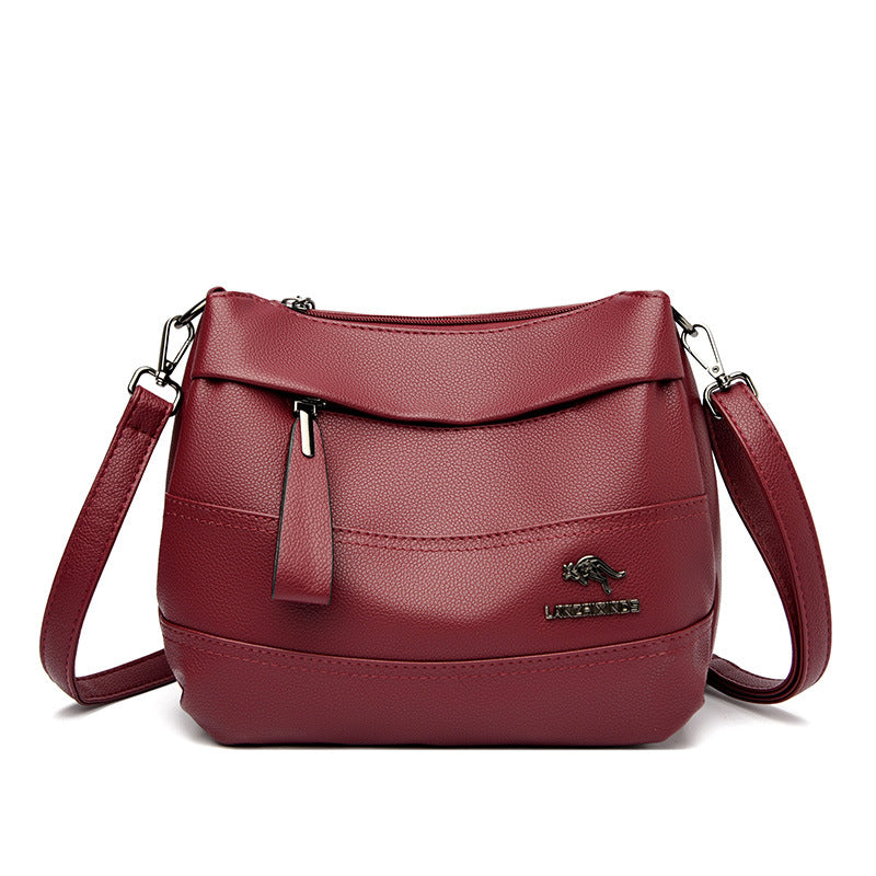Genuine Leather Mom Trendy Fashion Large Crossbody Bags