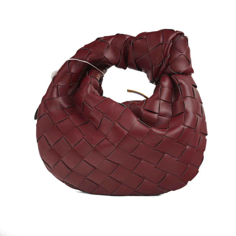 Women's Spring Commuter Portable Cloud Hand-woven Underarm Armpit Bags