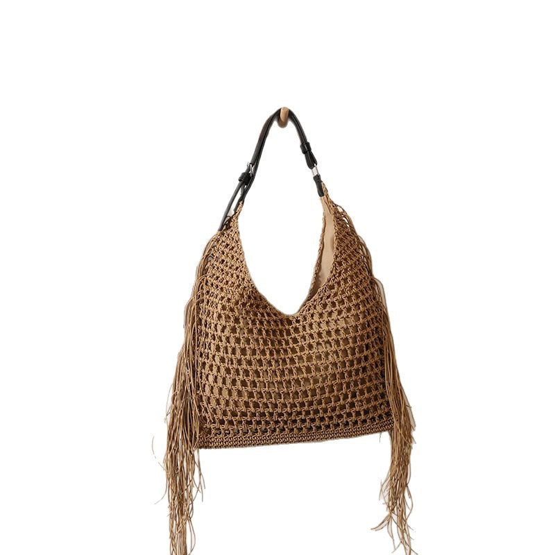Straw Hollow Woven Seaside Vacation Beach Versatile Shoulder Bags