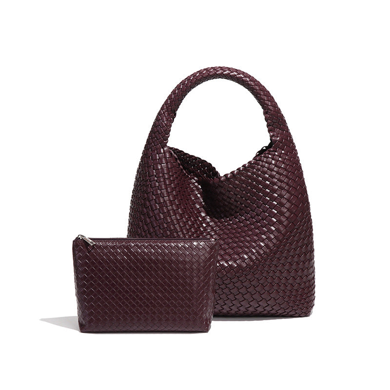 Simple Versatile Large Capacity Underarm Vegetable Handbags