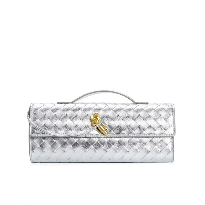 Hand-woven Dinner Baguette Fashion Portable Versatile Armpit Bags