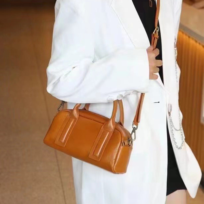 Women's Leather Pillow Niche Trendy Large Capacity Handbags