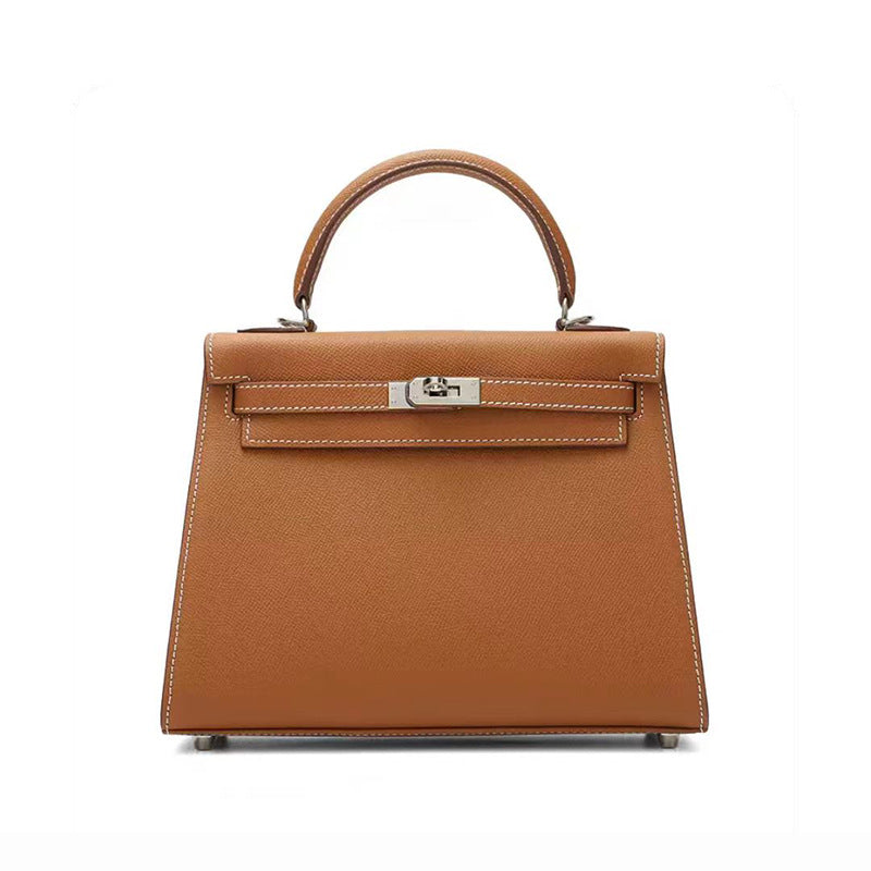 Women's Genuine Leather Second Generation Kelly Palm Print Handbags