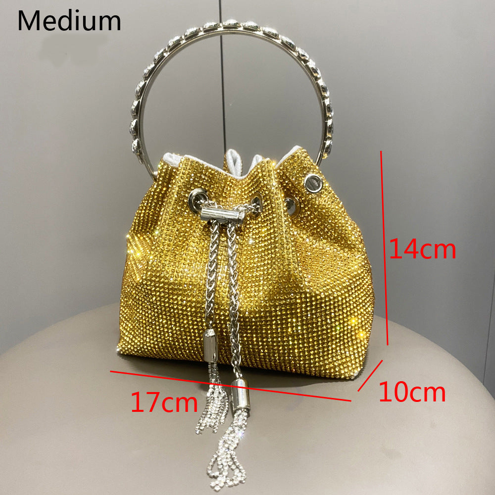 Women's Shiny Full Diamond Rhinestone Handmade Lady's Handbags
