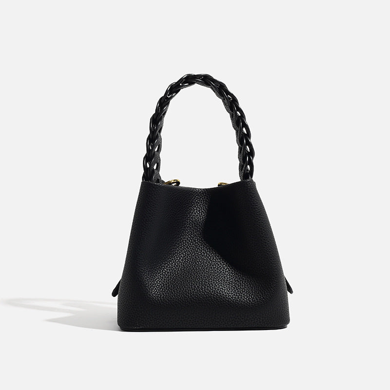 Niche High-grade Food Basket Fashion Woven Shoulder Bags
