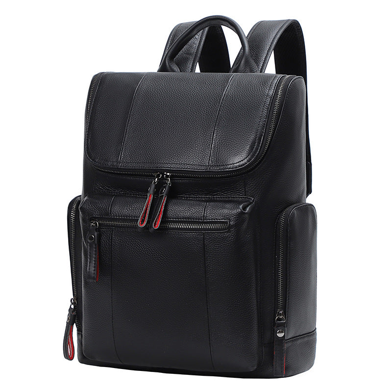 Men's Crocodile Pattern Leather First Layer For Backpacks