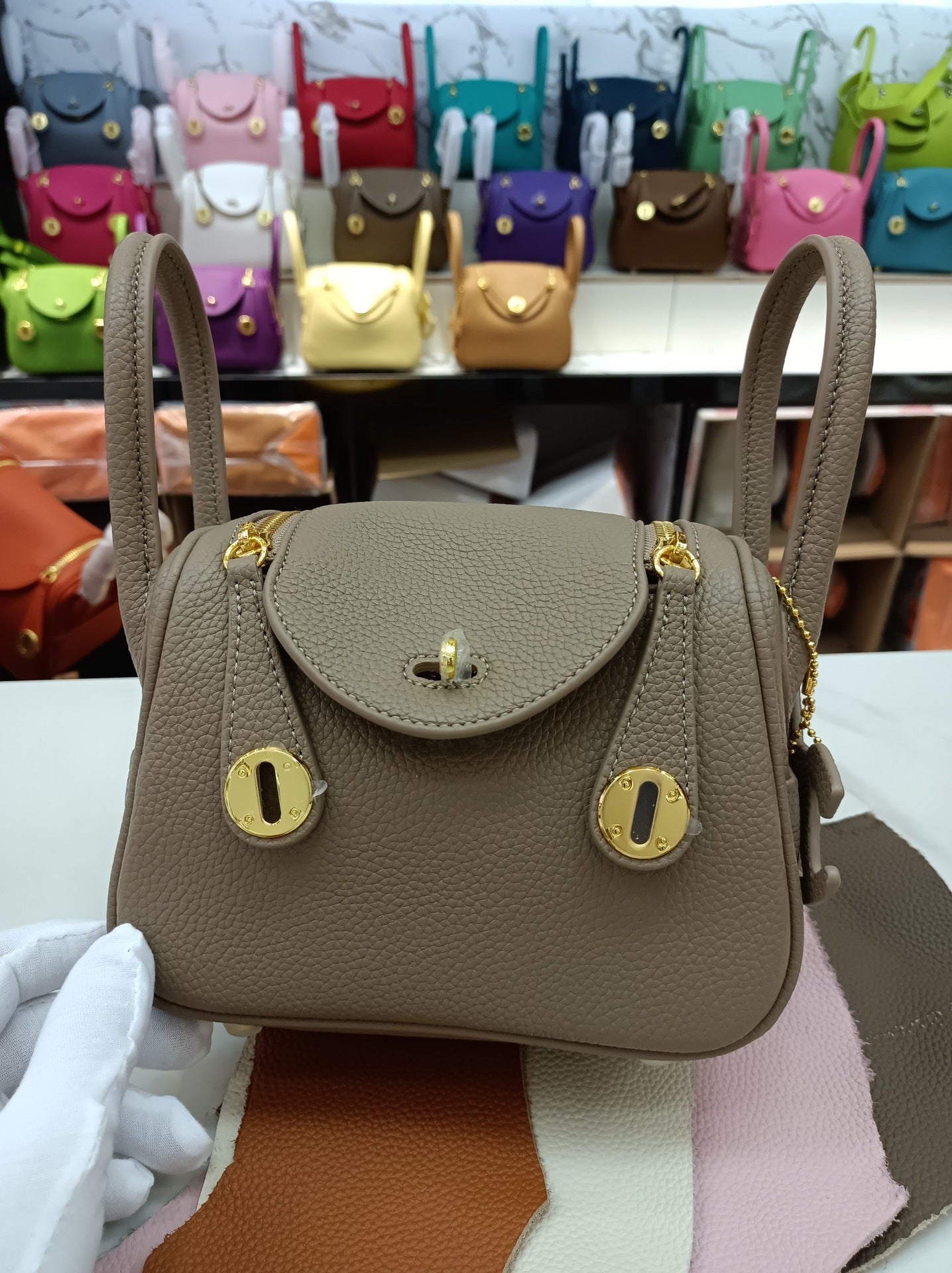 Women's Lindy Simple Fashion Mini Genuine Leather Shoulder Bags
