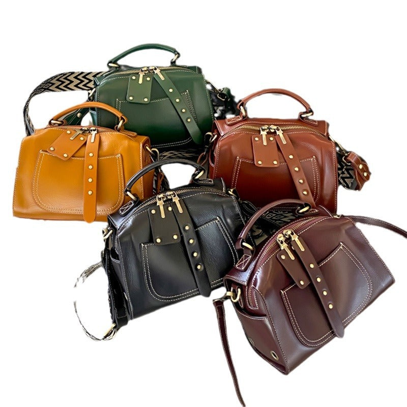Women's Genuine Leather Trendy Fashion High-grade Sense Shoulder Bags