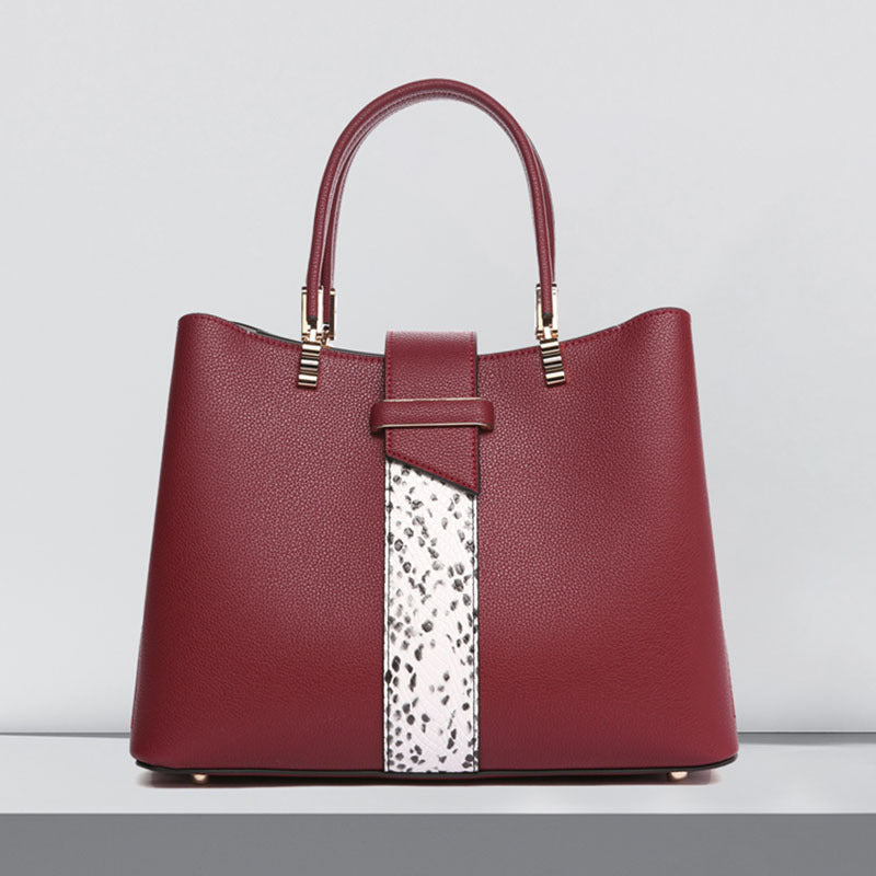 Women's Genuine Leather Wedding Mom Grandma Large Shoulder Bags