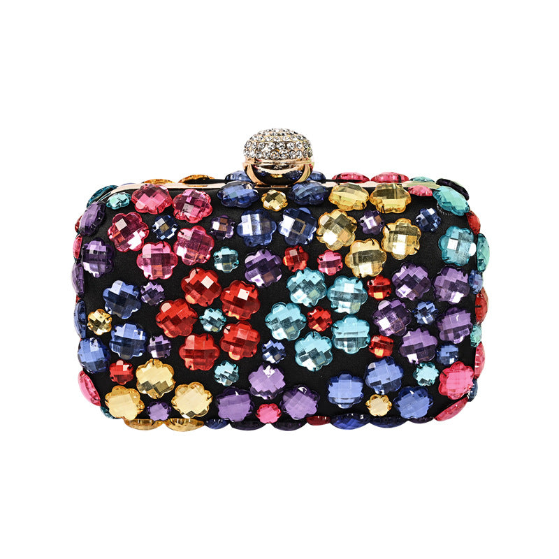 Crystal Dinner Handmade Beaded Three-dimensional Chain Evening Bags
